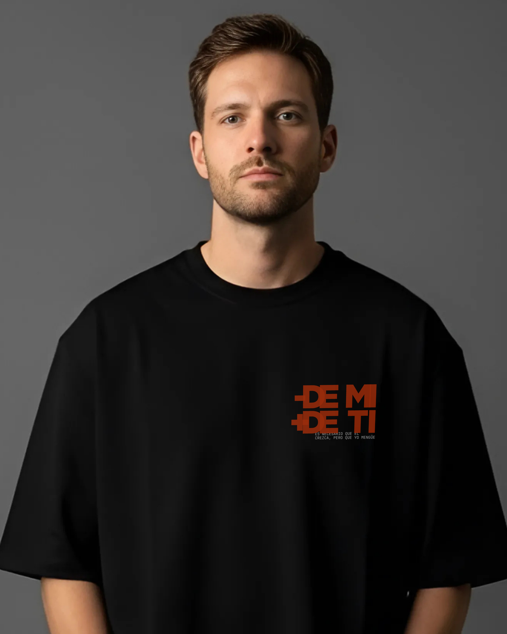PLAYERA MENOS DE MI Y MAS DE TI
