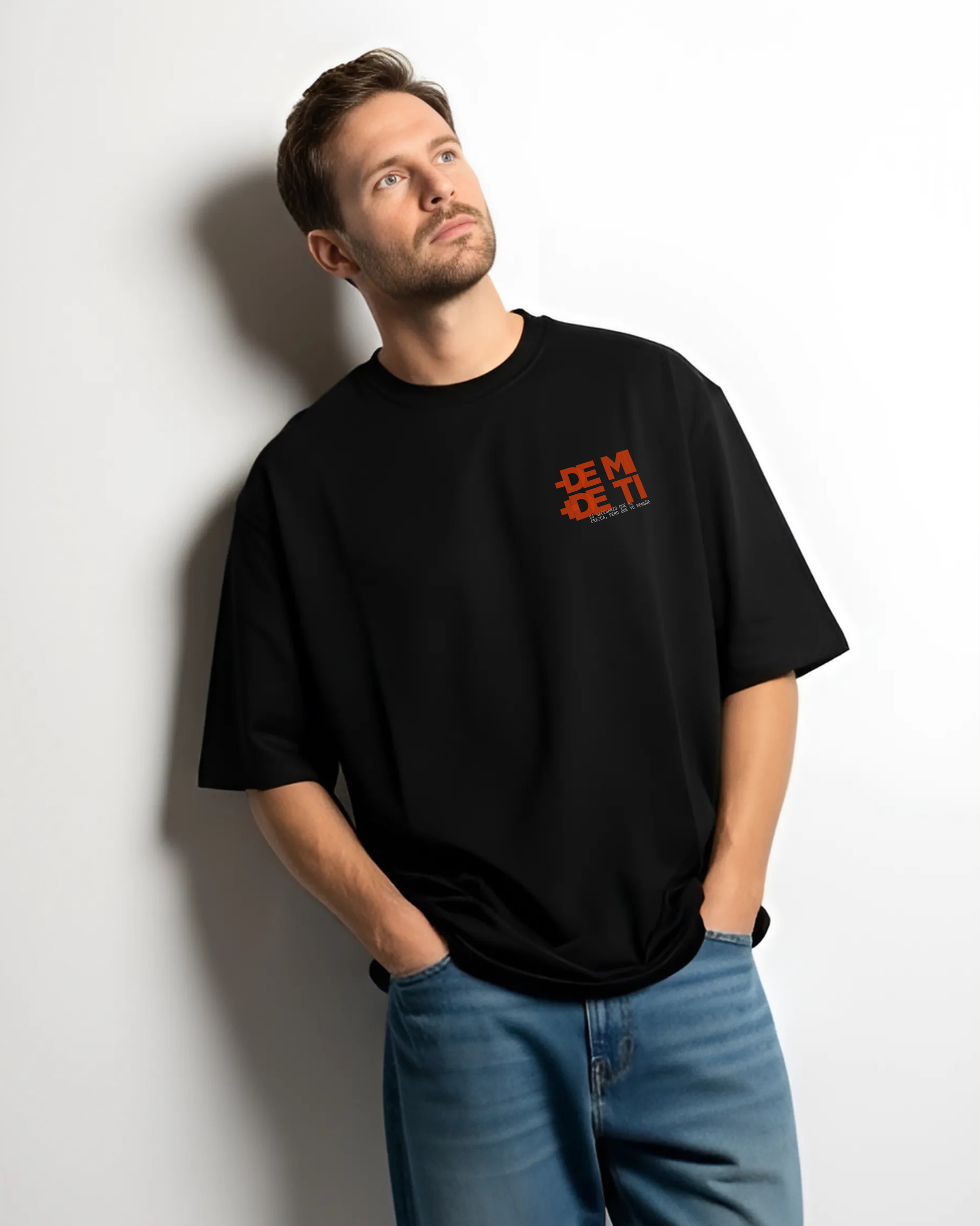 PLAYERA MENOS DE MI Y MAS DE TI