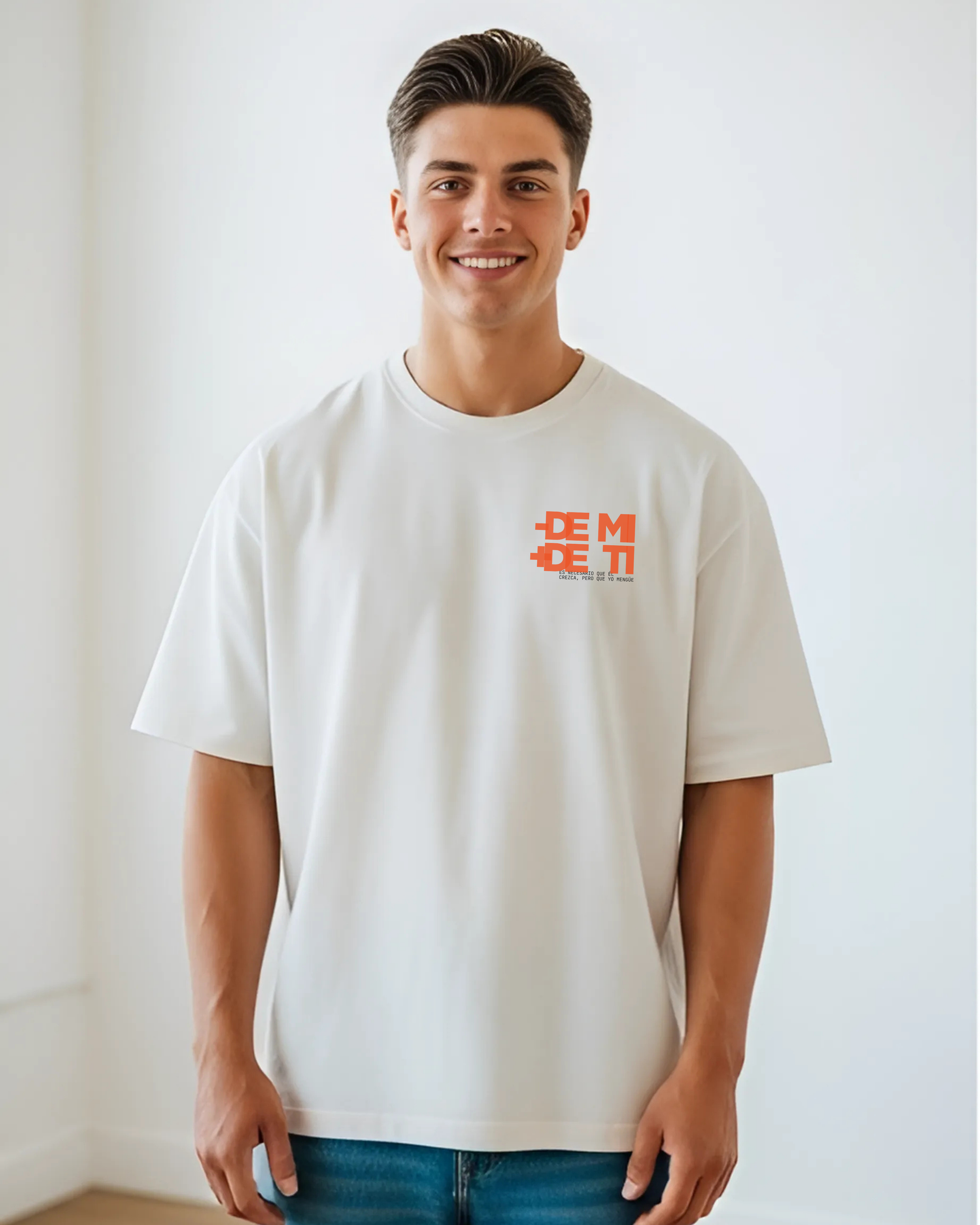 PLAYERA MENOS DE MI Y MAS DE TI