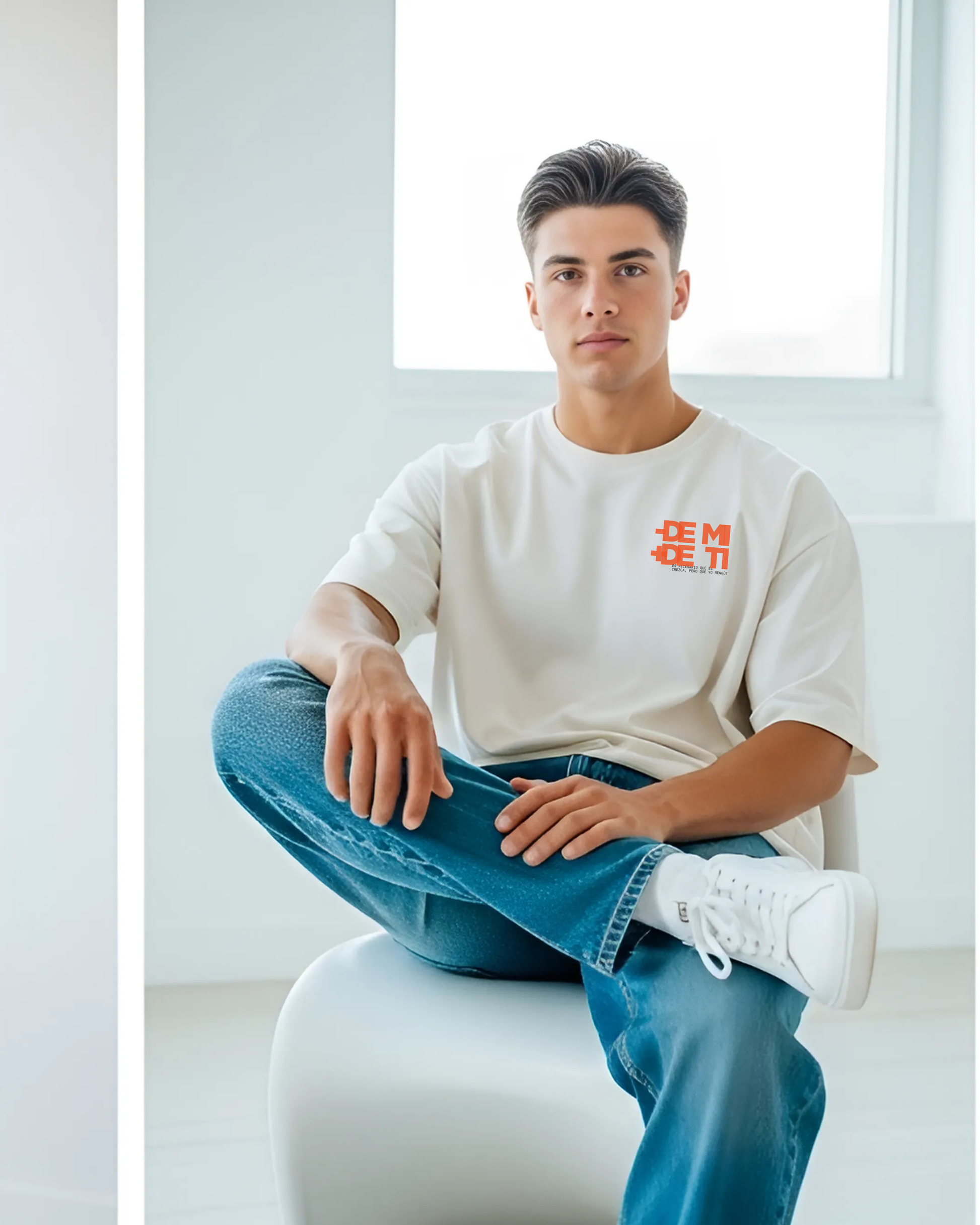 PLAYERA MENOS DE MI Y MAS DE TI