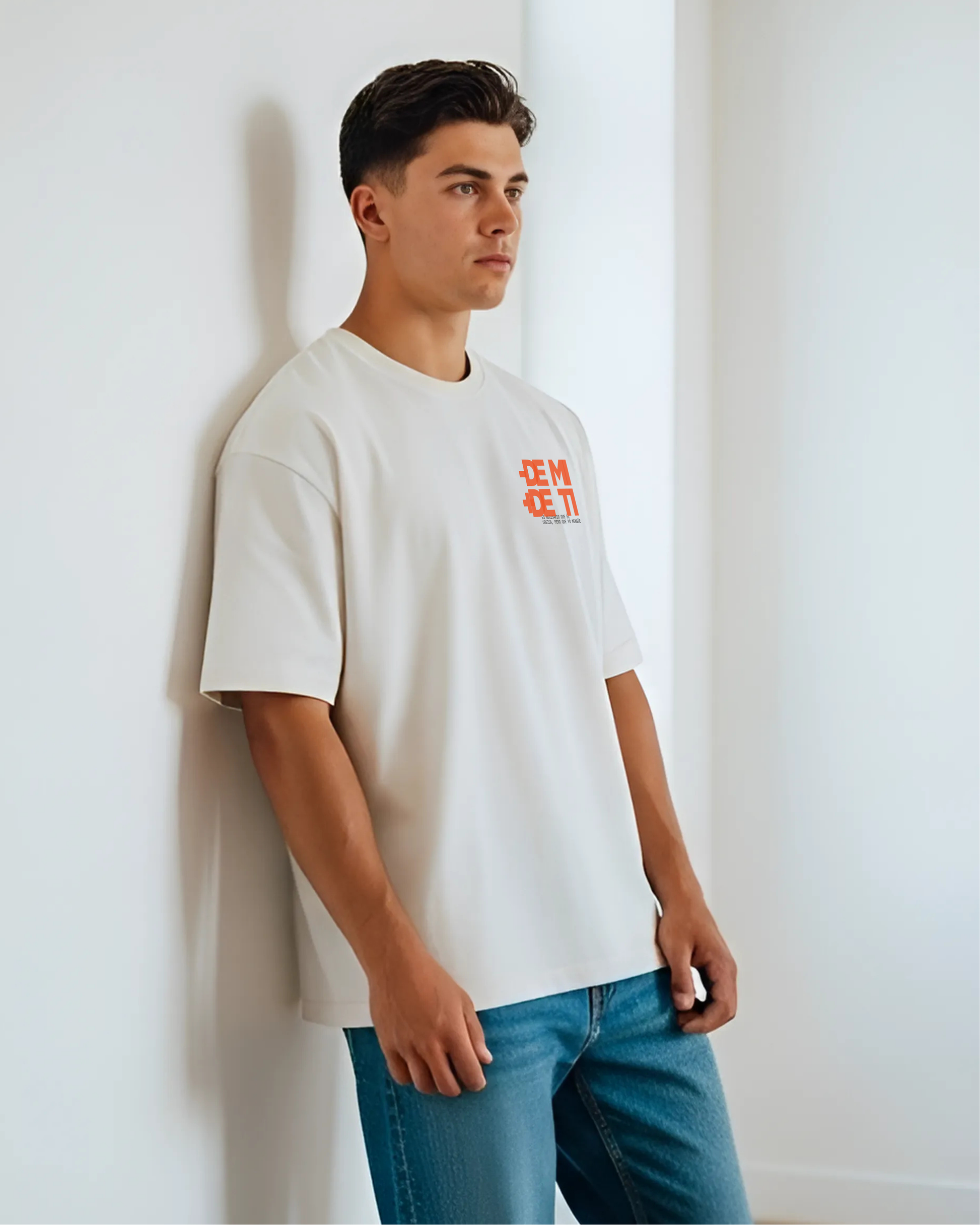 PLAYERA MENOS DE MI Y MAS DE TI